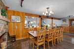 Centrally located dining room also offers a great view of the lake
